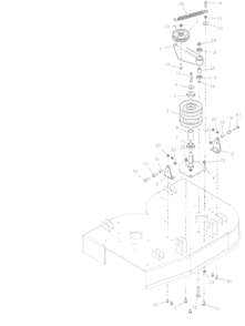 Deck Idlers And Jackshaft Diagram and Parts List for 994302 000101 + Ariens Lawn Tractor Accessories