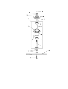 Spindle Diagram and Parts List for 99480600  Ariens Lawn Mower