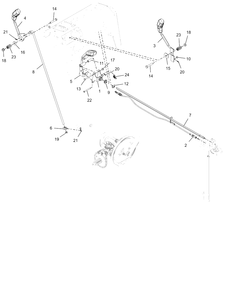 Controls Diagram and Parts List for 926093 000101 & Above Ariens Snow Blower