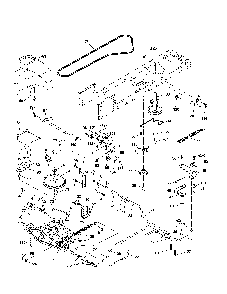 Drive Diagram and Parts List for 936060  Ariens Lawn Tractor