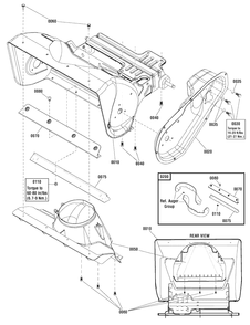 Frame Group Diagram and Parts List for 938022 (1696306-00)(2012) Ariens Snow Blower
