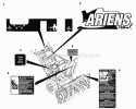 Decals Diagram and Parts List for 926102 002381 Ariens Snow Blower