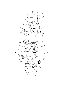 Transmission Diagram and Parts List for 91141000  Ariens Lawn Mower