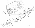 Reduction Drive Diagram and Parts List for 926103 000101 Ariens Snow Blower