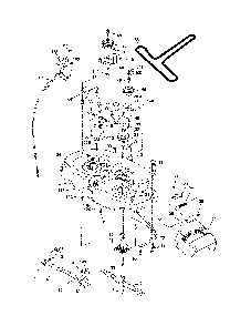 Mower Deck Diagram and Parts List for A175BG42 96016002300 Ariens Lawn Tractor