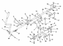 Deck Lift Diagram and Parts List for 927063 000101 Ariens Lawn Tractor