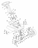 SteeringAnd Front Wheels Diagram and Parts List for 927063 000101 Ariens Lawn Tractor