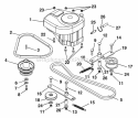 Part Location Diagram of 02779100 Ariens Idler, 40" Deck PTO