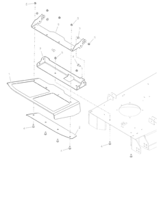 Discharge Chute - Sd Diagram and Parts List for 998301 000101 - 000499 Ariens Lawn Tractor