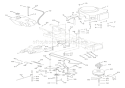 Engine, Fuel Tank & Belt Drive Diagram and Parts List for 936027 000101 Ariens Lawn Tractor