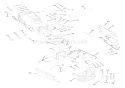Hood, Dash & Battery Diagram and Parts List for 936027 000101 Ariens Lawn Tractor