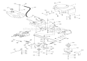 Engine & Belt Drive Diagram and Parts List for 936014 000101 Ariens Lawn Tractor