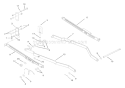 40" Hanger Arm Diagram and Parts List for 936023 000101 Ariens Lawn Tractor