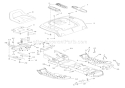 Frame & Rear Lawn Tractor Diagram and Parts List for 936023 000101 Ariens Lawn Tractor