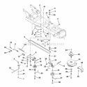Drive Belt Diagram and Parts List for 934026 000101 Ariens Lawn Tractor