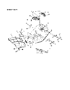 Belt covers/blades Diagram and Parts List for 91514100  Ariens Lawn Mower