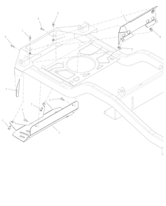 Heat Shield Diagram and Parts List for 991590 095000 + Ariens Lawn Tractor