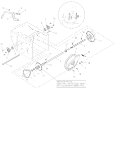 Friction Drive And Swing Gate Diagram and Parts List for 921070  Ariens Snow Blower