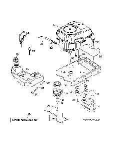 Engine Diagram and Parts List for A2246YT 96046001700 Ariens Lawn Tractor