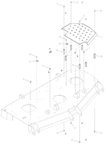 Deck Step Platform - 60-Inch - Sd Diagram and Parts List for 998303 001000 + Ariens Lawn Tractor