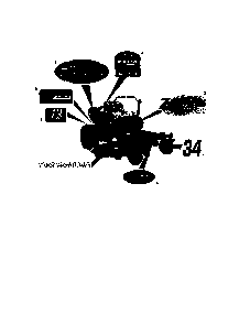 Decals-style Diagram and Parts List for 91514100  Ariens Lawn Mower