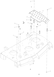 Deck Step Platform - 48-Inch - Sd Diagram and Parts List for 998307 001000 + Ariens Lawn Tractor