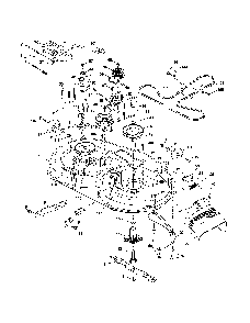 Mower deck Diagram and Parts List for 93604800  Ariens Lawn Tractor