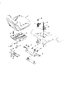 Seat Diagram and Parts List for A19K42 96046000200 Ariens Lawn Tractor