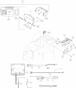 Electrical Components Diagram and Parts List for 851006 000101 Ariens Lawn Tractor Accessories