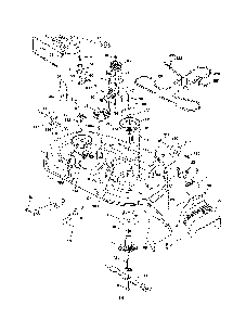 Mower Deck Diagram and Parts List for A19K42 96046000200 Ariens Lawn Tractor