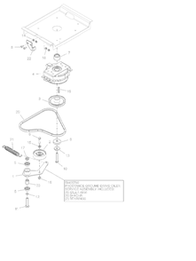 Drive Belt And Clutch Diagram and Parts List for 994302 000101 + Ariens Lawn Tractor Accessories