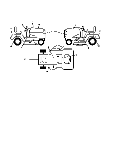 Decals Diagram and Parts List for A20BH42 96046001100 Ariens Lawn Tractor