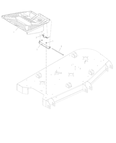 Discharge Chute Diagram and Parts List for 918027 035000 + Ariens Lawn Tractor
