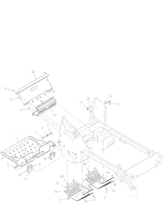 Operator Platform And Guards Diagram and Parts List for 998303 001000 + Ariens Lawn Tractor