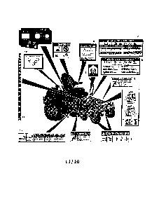 Part Location Diagram of 00181003 Ariens Decal, Park Brake