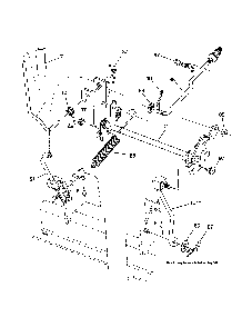 Mower lift Diagram and Parts List for 93604200  Ariens Lawn Tractor