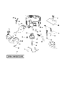 Engine Diagram and Parts List for A2042YT 96046001600 Ariens Lawn Tractor