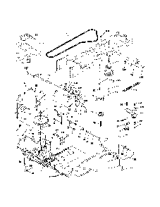 Drive Diagram and Parts List for A175BG42 96016002101 Ariens Lawn Tractor