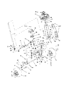 Steering controls Diagram and Parts List for 91600200  Ariens Lawn Mower