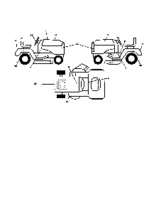 Decals Diagram and Parts List for 93604200  Ariens Lawn Tractor