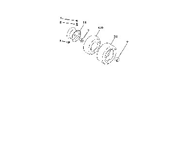 Wheels And Tires Diagram and Parts List for A175BG42 96016002102 Ariens Lawn Tractor