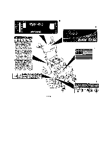 Decals Diagram and Parts List for 91140300 101-1999 Ariens Lawn Mower