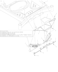 Front Footrest Diagram and Parts List for 918027 035000 + Ariens Lawn Tractor