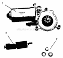Part Location Diagram of 52423300 Ariens Motor, Electric Right Hand Chute
