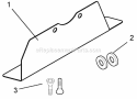 Part Location Diagram of 03276651 Ariens Baffle- Engine