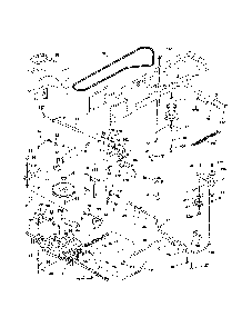 Drive Diagram and Parts List for A175BG42 96016002102 Ariens Lawn Tractor