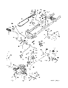 Drive Diagram and Parts List for A20K46YT 96046000300 Ariens Lawn Tractor