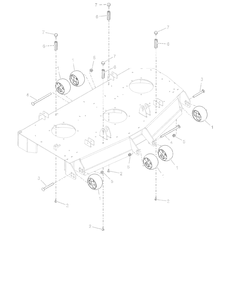 Anti-Scalp Wheels - 52-Inch And 60-Inch - Sd Diagram and Parts List for 998303 001000 + Ariens Lawn Tractor