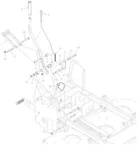 Height Of Cut Diagram and Parts List for 998302 000500 - 000999 Ariens Lawn Tractor