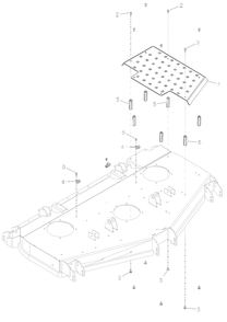 Deck Step Platform - 60-Inch - Rd Diagram and Parts List for 998312 001000 + Ariens Lawn Tractor